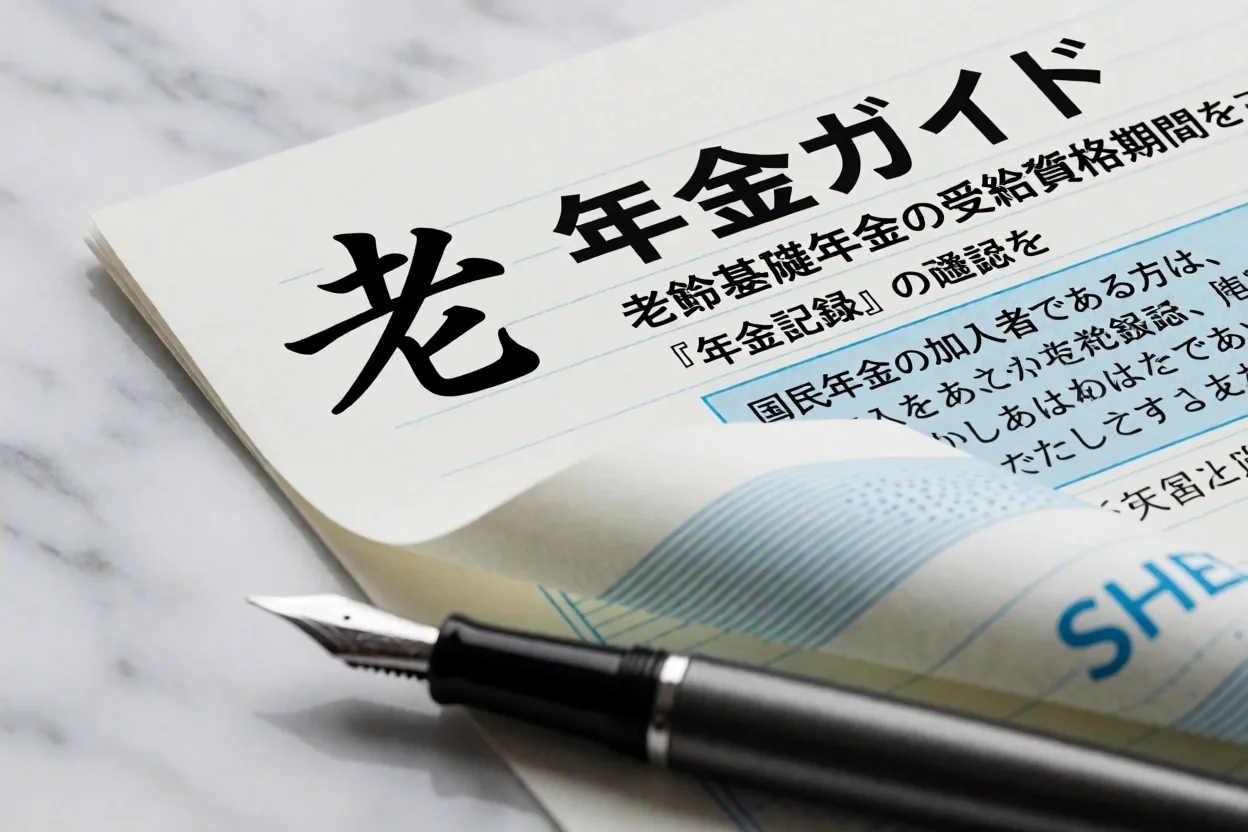 帳簿と万年筆のディテール